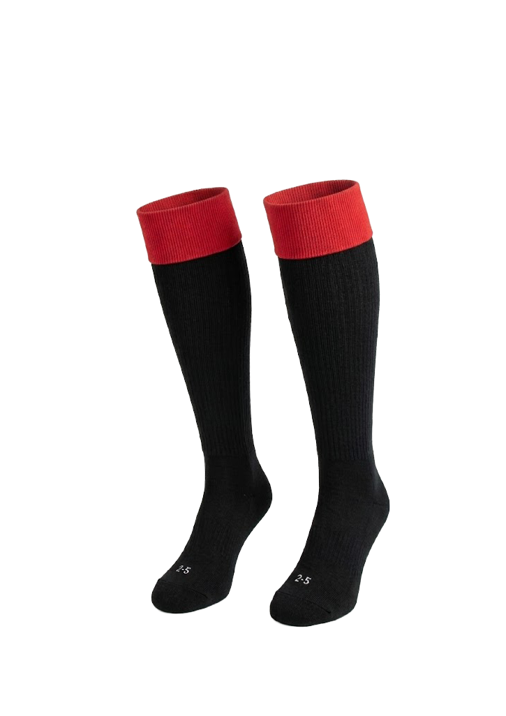 John Paul College Rugby Sock Black/Red