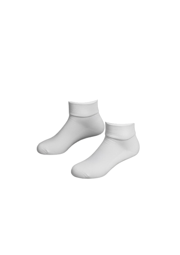 John Paul College Girls Summer Ankle Sock White