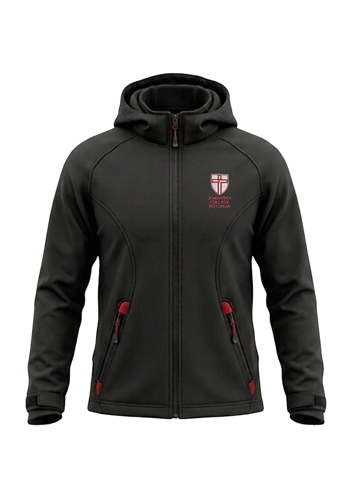 John Paul College Hooded Jacket Black/Red