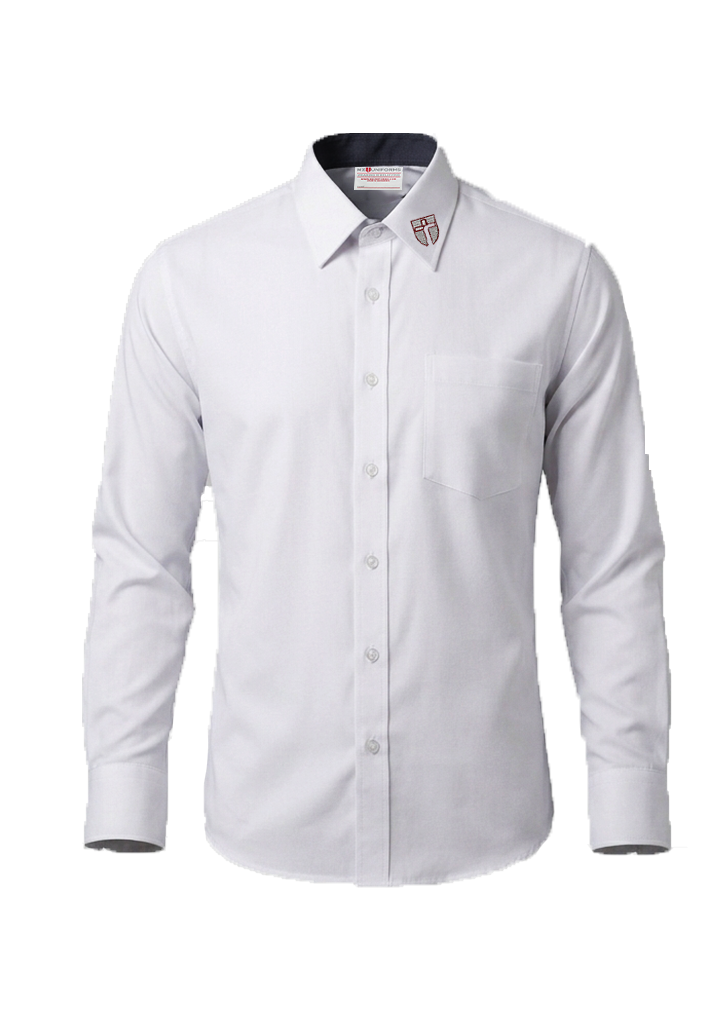 John Paul College Senior Winter Shirt LS White