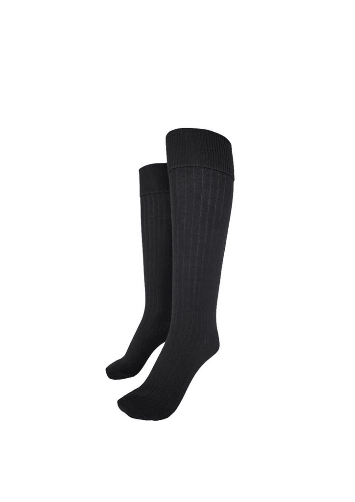John Paul College Boys Long Sock Black